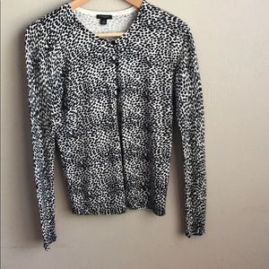 Ann Taylor leopard print cardigan
